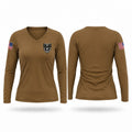 Freedom Eagles Women's Long Sleeve V-neck Shirt - 1