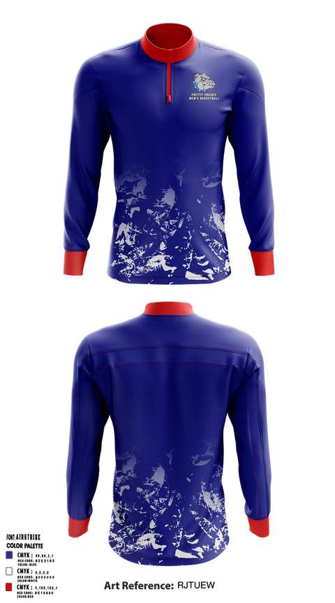 Quarter Zip Jacket, Pretty Prairie Boys Basketball, Men's Basketball, Teamtime, Team time, sublimation, custom sports apparel, team uniforms, spirit wear, spiritwear, sports uniforms, custom shirts, team store, custom team store, fundraiser sports, apparel fundraiser