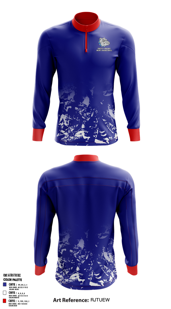 Quarter Zip Jacket, Pretty Prairie Boys Basketball, Men's Basketball, Teamtime, Team time, sublimation, custom sports apparel, team uniforms, spirit wear, spiritwear, sports uniforms, custom shirts, team store, custom team store, fundraiser sports, apparel fundraiser