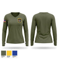 Boston Police Harbor Patrol Unit Women's Long Sleeve V-neck Shirt - 1
