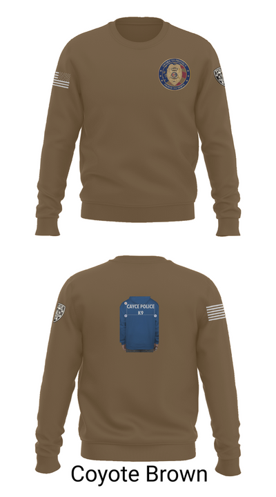 Cayce Police K9 35627395 Crew Neck Sweatshirt - 5