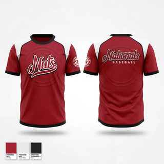 Old School Cotton Feel Shirt, Tennessee Nationals, Baseball, Teamtime, Team time, sublimation, custom sports apparel, team uniforms, spirit wear, spiritwear, sports uniforms, custom shirts, team store, custom team store, fundraiser sports, apparel fundraiser