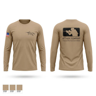 Long Sleeve Performance Shirt, Attack Company, Army, Teamtime, Team time, sublimation, custom sports apparel, team uniforms, spirit wear, spiritwear, sports uniforms, custom shirts, team store, custom team store, fundraiser sports, apparel fundraiser