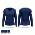 Cherry Hill Fire & Rescue Women's Long Sleeve V-neck Shirt - 1