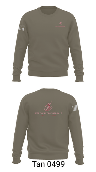 Crew Neck Sweatshirt, Northeast Lauderdale Trojans NJROTC, Navy, Teamtime, Team time, sublimation, custom sports apparel, team uniforms, spirit wear, spiritwear, sports uniforms, custom shirts, team store, custom team store, fundraiser sports, apparel fundraiser