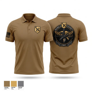Short Sleeve Performance Polo, MOBILE COUNTY SWAT, Police, Teamtime, Team time, sublimation, custom sports apparel, team uniforms, spirit wear, spiritwear, sports uniforms, custom shirts, team store, custom team store, fundraiser sports, apparel fundraiser