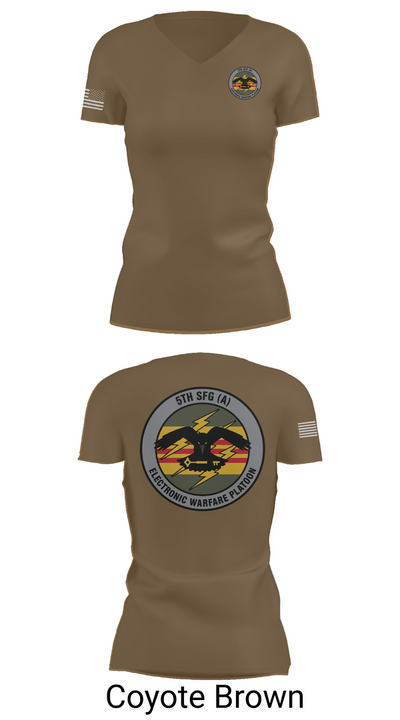 MICO GSB 5TH GROUP EW PLATOON 16265952 Women's Short Sleeve V-neck Shirt - 8