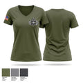 Charlie Co., 422 CA BN AIRBORNE Women's Short Sleeve V-neck Shirt - 1