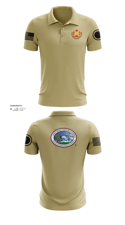 JBLM GARRISON 60276293 Short Sleeve Performance Polo - 21
