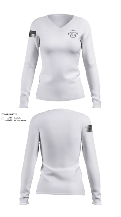 Shuhari Dojo 92861382 Women's Long Sleeve V-neck Shirt - 22