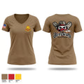 370th Transportation Company (PLS) 8463148 Women's Short Sleeve V-neck Shirt - 1