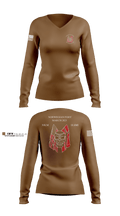 Forged Gold Battalion 42249998 Women's Long Sleeve V-neck Shirt - 3