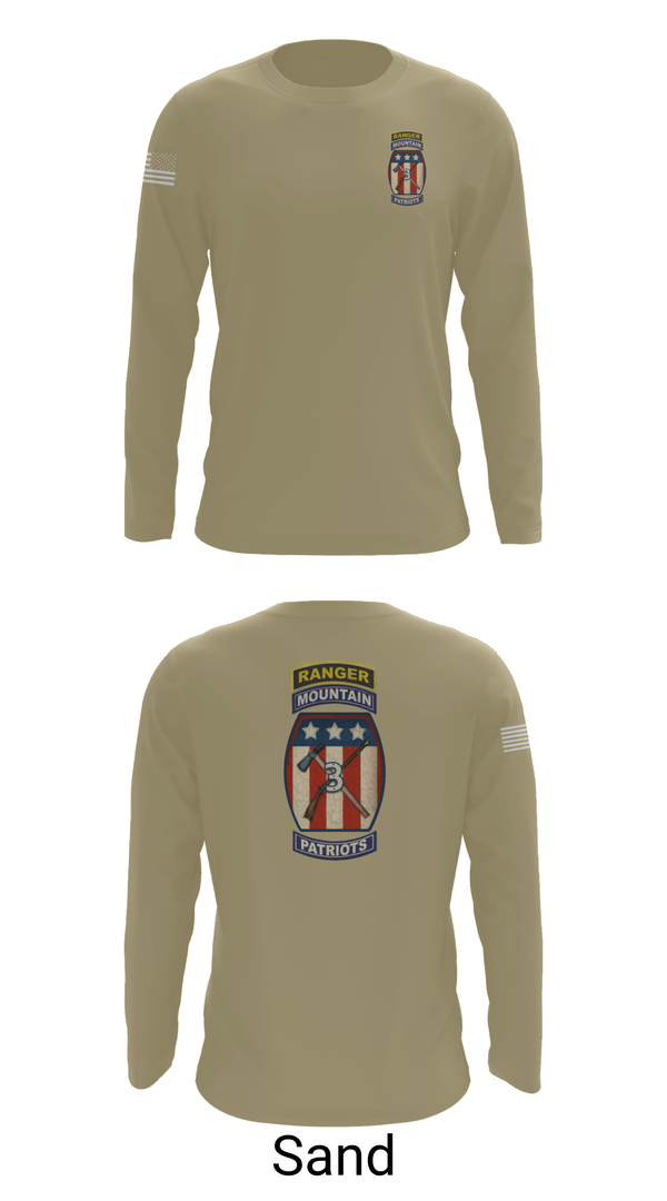 Long Sleeve Performance Shirt, 2-47 infantry 3rd BRG 10th MTN, Army, Teamtime, Team time, sublimation, custom sports apparel, team uniforms, spirit wear, spiritwear, sports uniforms, custom shirts, team store, custom team store, fundraiser sports, apparel fundraiser