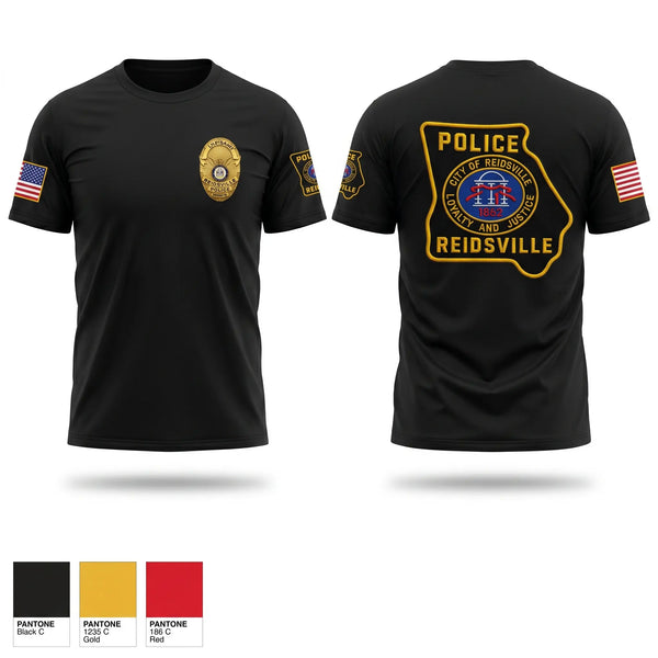 Old School Cotton Feel Shirt, Reidsville Police Department, Police, Teamtime, Team time, sublimation, custom sports apparel, team uniforms, spirit wear, spiritwear, sports uniforms, custom shirts, team store, custom team store, fundraiser sports, apparel fundraiser