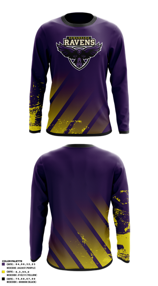 Long Sleeve Performance Shirt, Sewanhaka Ravens Soccer, Men's Soccer, Teamtime, Team time, sublimation, custom sports apparel, team uniforms, spirit wear, spiritwear, sports uniforms, custom shirts, team store, custom team store, fundraiser sports, apparel fundraiser