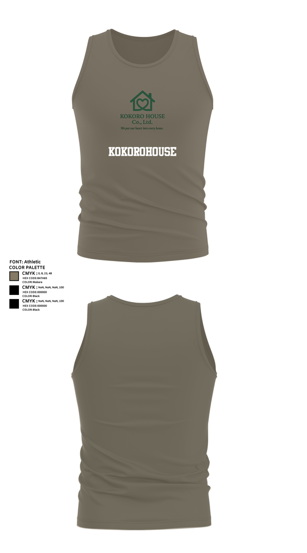 Tank Top, KOKOROHOUSE, , Teamtime, Team time, sublimation, custom sports apparel, team uniforms, spirit wear, spiritwear, sports uniforms, custom shirts, team store, custom team store, fundraiser sports, apparel fundraiser