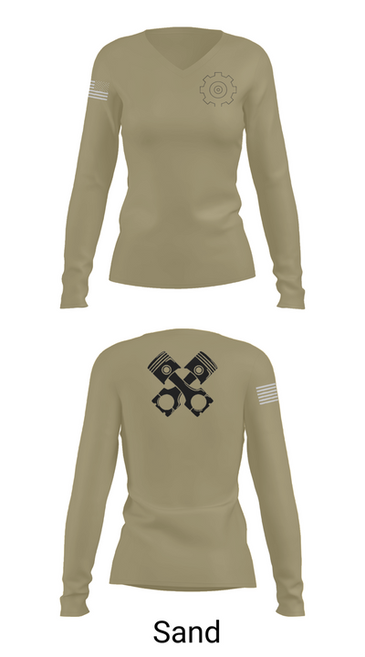 ENGINEMEN 85110741 Women's Long Sleeve V-neck Shirt - 92
