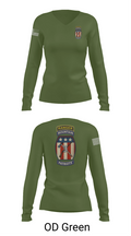 2-47 infantry 3rd BRG 10th MTN 15406658 Women's Long Sleeve V-neck Shirt - 57