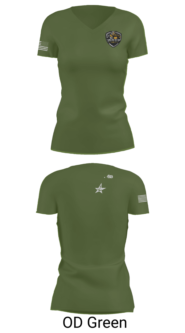Womens Short Sleeve Vneck Shirt, USS WASP, , Teamtime, Team time, sublimation, custom sports apparel, team uniforms, spirit wear, spiritwear, sports uniforms, custom shirts, team store, custom team store, fundraiser sports, apparel fundraiser