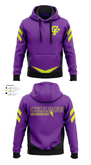 Hoodie, Charge Fastpitch, Softball, Teamtime, Team time, sublimation, custom sports apparel, team uniforms, spirit wear, spiritwear, sports uniforms, custom shirts, team store, custom team store, fundraiser sports, apparel fundraiser