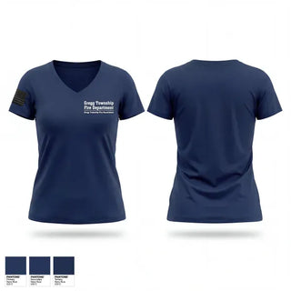 Womens Short Sleeve Vneck Shirt, Gregg Township Fire Department, Fire Department, Teamtime, Team time, sublimation, custom sports apparel, team uniforms, spirit wear, spiritwear, sports uniforms, custom shirts, team store, custom team store, fundraiser sports, apparel fundraiser