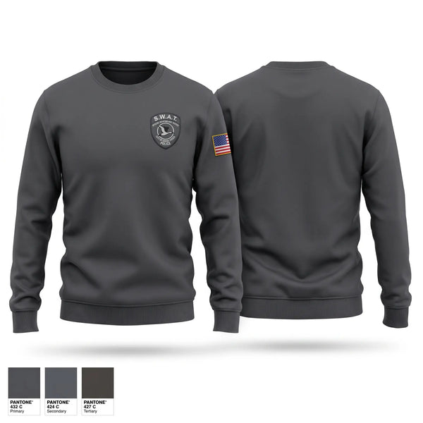 Crew Neck Sweatshirt, S.W.A.T., Police, Teamtime, Team time, sublimation, custom sports apparel, team uniforms, spirit wear, spiritwear, sports uniforms, custom shirts, team store, custom team store, fundraiser sports, apparel fundraiser