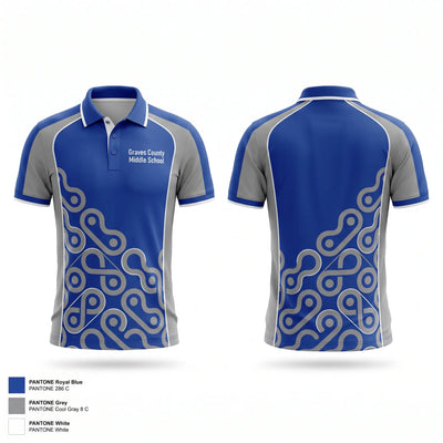 Graves County Middle School Short Sleeve Performance Polo - 1