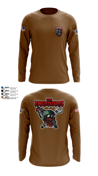 Long Sleeve Performance Shirt, 2-10 AHB Knighthawks, Spirit Store, Teamtime, Team time, sublimation, custom sports apparel, team uniforms, spirit wear, spiritwear, sports uniforms, custom shirts, team store, custom team store, fundraiser sports, apparel fundraiser