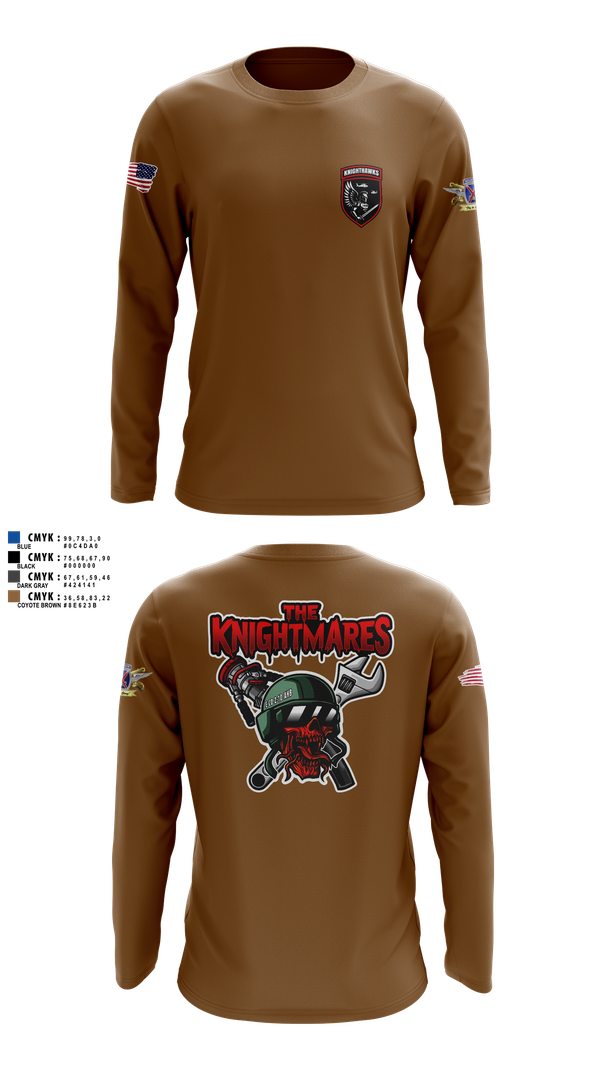 Long Sleeve Performance Shirt, 2-10 AHB Knighthawks, Spirit Store, Teamtime, Team time, sublimation, custom sports apparel, team uniforms, spirit wear, spiritwear, sports uniforms, custom shirts, team store, custom team store, fundraiser sports, apparel fundraiser