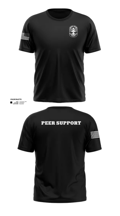 LMPD PEER SUPPORT 60613190 Old School Cotton Feel Shirt - 50