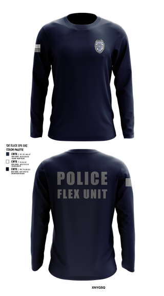 Long Sleeve Performance Shirt, Hendersonville FLEX Team, Police, Teamtime, Team time, sublimation, custom sports apparel, team uniforms, spirit wear, spiritwear, sports uniforms, custom shirts, team store, custom team store, fundraiser sports, apparel fundraiser