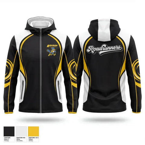 Windbreaker, Road Runners, Cheer, Teamtime, Team time, sublimation, custom sports apparel, team uniforms, spirit wear, spiritwear, sports uniforms, custom shirts, team store, custom team store, fundraiser sports, apparel fundraiser