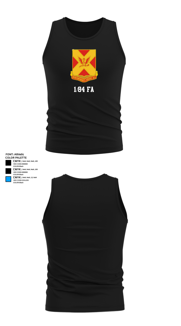 Tank Top, 1/84 FA, , Teamtime, Team time, sublimation, custom sports apparel, team uniforms, spirit wear, spiritwear, sports uniforms, custom shirts, team store, custom team store, fundraiser sports, apparel fundraiser