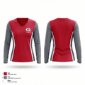 Groesbeck High School Baseball 7019891 Women's Long Sleeve V-neck Shirt - 1