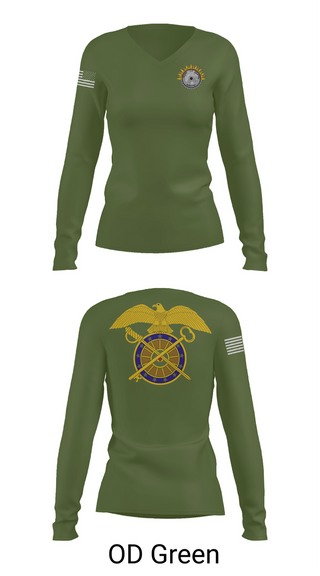 Womens Long Sleeve Vneck Shirt, Echo company 1-7 ADA, , Teamtime, Team time, sublimation, custom sports apparel, team uniforms, spirit wear, spiritwear, sports uniforms, custom shirts, team store, custom team store, fundraiser sports, apparel fundraiser