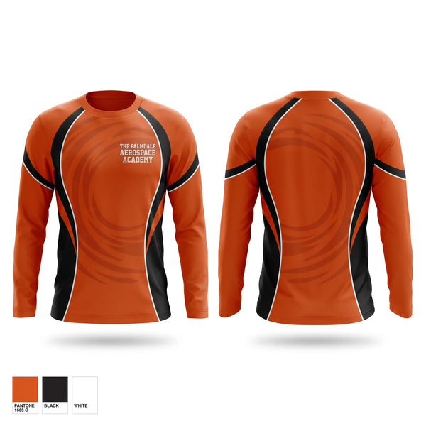 Long Sleeve Performance Shirt, The Palmdale Aerospace Academy, Men's Basketball, Teamtime, Team time, sublimation, custom sports apparel, team uniforms, spirit wear, spiritwear, sports uniforms, custom shirts, team store, custom team store, fundraiser sports, apparel fundraiser