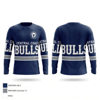 Long Sleeve Performance Shirt, Central coast Bulls, Baseball, Teamtime, Team time, sublimation, custom sports apparel, team uniforms, spirit wear, spiritwear, sports uniforms, custom shirts, team store, custom team store, fundraiser sports, apparel fundraiser