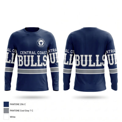 Central coast Bulls Long Sleeve Performance Shirt 1