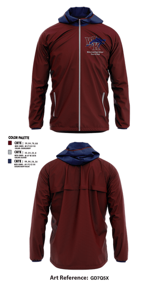 Windbreaker, White Knoll High School Track & Field, Track & Field, Teamtime, Team time, sublimation, custom sports apparel, team uniforms, spirit wear, spiritwear, sports uniforms, custom shirts, team store, custom team store, fundraiser sports, apparel fundraiser