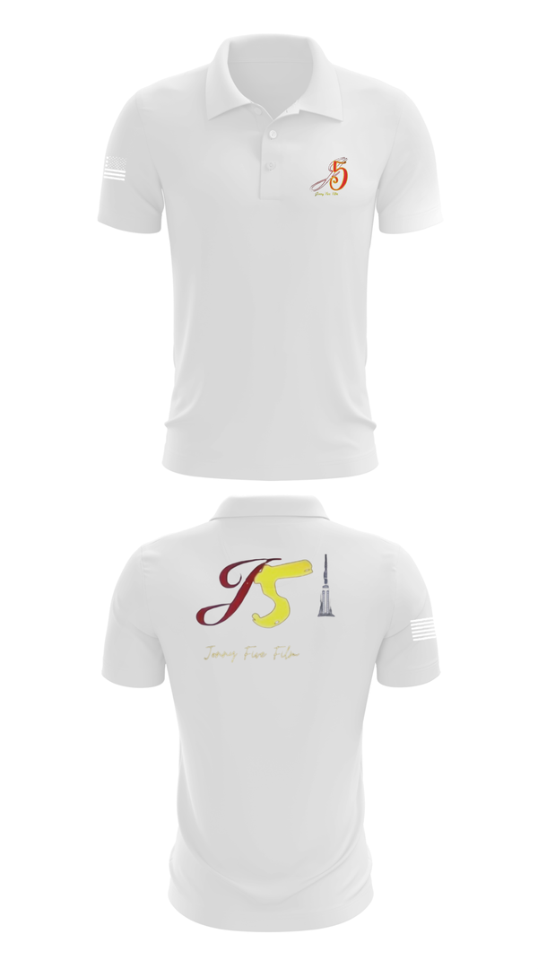 Short Sleeve Performance Polo, Jonny Five Film, , Teamtime, Team time, sublimation, custom sports apparel, team uniforms, spirit wear, spiritwear, sports uniforms, custom shirts, team store, custom team store, fundraiser sports, apparel fundraiser
