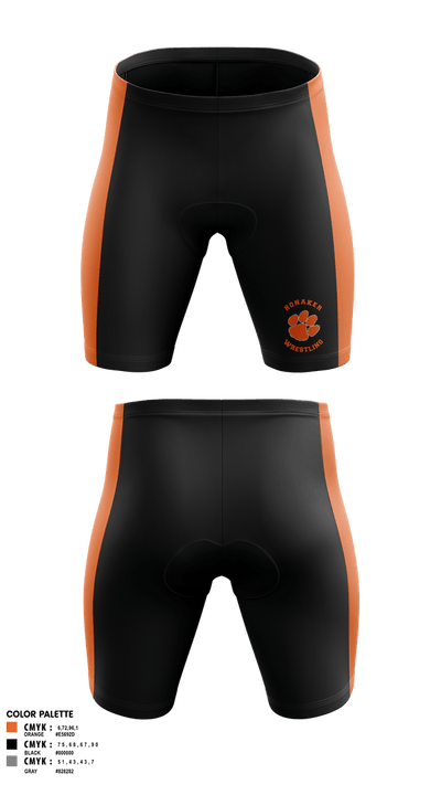 Honaker Tigers 66302356 Men's Compression Shorts - 3