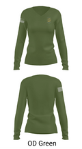 Dept. of the Army Criminal Investigation Division 32891005 Women's Long Sleeve V-neck Shirt - 54