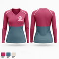 The Run’in Tigers 60081118 Women's Long Sleeve V-neck Shirt - 1