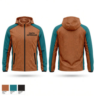 Windbreaker, Coastal Copperheads, Baseball, Teamtime, Team time, sublimation, custom sports apparel, team uniforms, spirit wear, spiritwear, sports uniforms, custom shirts, team store, custom team store, fundraiser sports, apparel fundraiser
