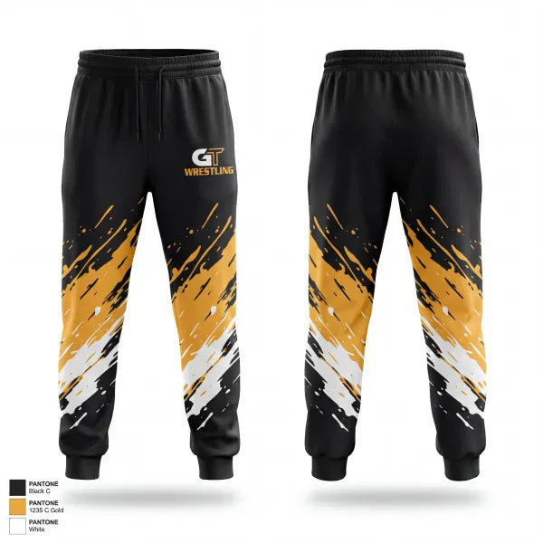 Sweatpants, Groton Tigers, Wrestling, Teamtime, Team time, sublimation, custom sports apparel, team uniforms, spirit wear, spiritwear, sports uniforms, custom shirts, team store, custom team store, fundraiser sports, apparel fundraiser
