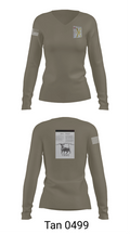 2nd Armored Cavalry Regiment 7857007 Women's Long Sleeve V-neck Shirt - 77