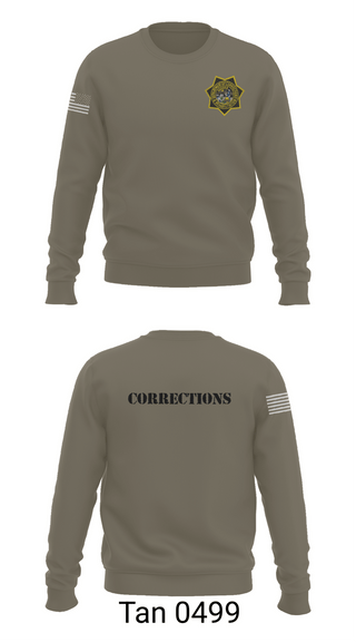Crew Neck Sweatshirt, CDCR, Police, Teamtime, Team time, sublimation, custom sports apparel, team uniforms, spirit wear, spiritwear, sports uniforms, custom shirts, team store, custom team store, fundraiser sports, apparel fundraiser