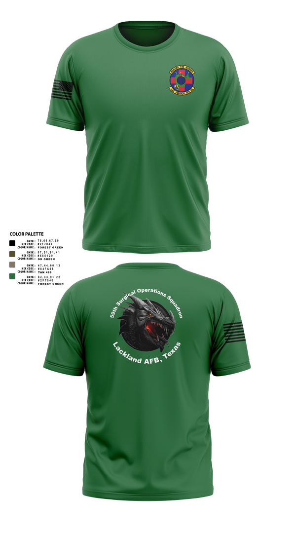 Old School Cotton Shirt, 59th Surgical Operations Squadron, Air Force, Teamtime, Team time, sublimation, custom sports apparel, team uniforms, spirit wear, spiritwear, sports uniforms, custom shirts, team store, custom team store, fundraiser sports, apparel fundraiser