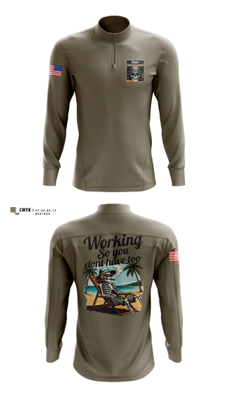 Quarter Zip Jacket, 252engcoreardetachment, Army, Teamtime, Team time, sublimation, custom sports apparel, team uniforms, spirit wear, spiritwear, sports uniforms, custom shirts, team store, custom team store, fundraiser sports, apparel fundraiser