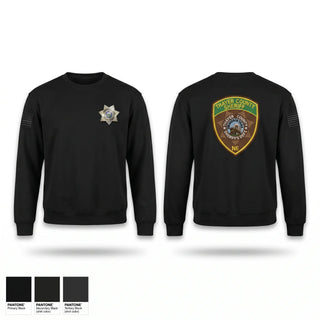 Crew Neck Sweatshirt, Thayer County Sheriff, Police, Teamtime, Team time, sublimation, custom sports apparel, team uniforms, spirit wear, spiritwear, sports uniforms, custom shirts, team store, custom team store, fundraiser sports, apparel fundraiser